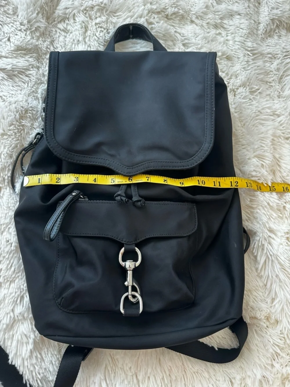 REBECCA MINKOFF Bikeshare Black Nylon Backpack Travel Commuter Bag